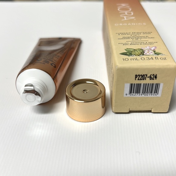 KORA Organics Turmeric BHA Pore & Brightening Treatment Mask (10ml) mini size - Picture 2 of 5